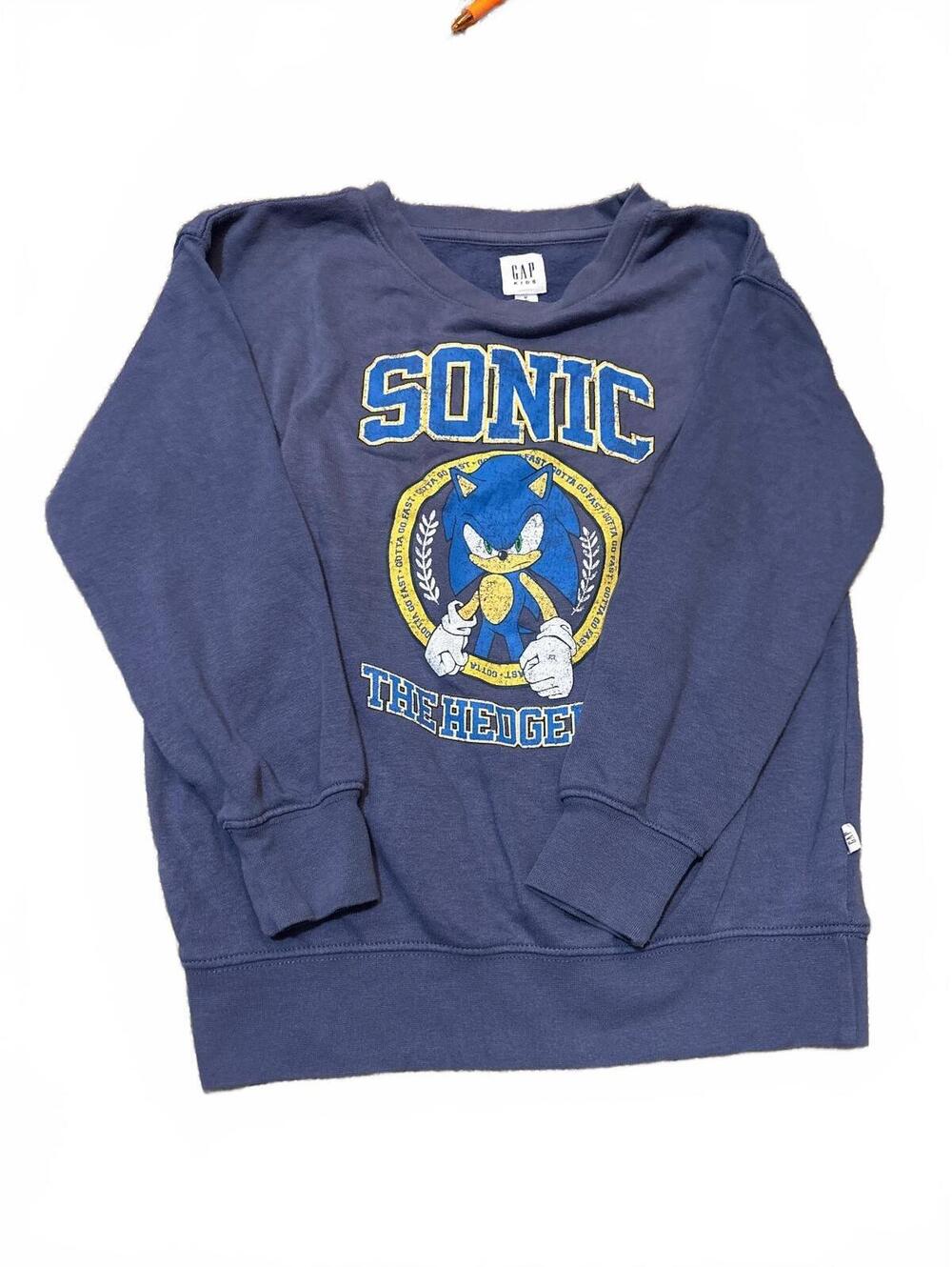 Boys Size 8 Lot Adidas Hoodie Polo Ralph Lauren Gap Sonic Sweatshirt 5pc Casual - Picture 5 of 9